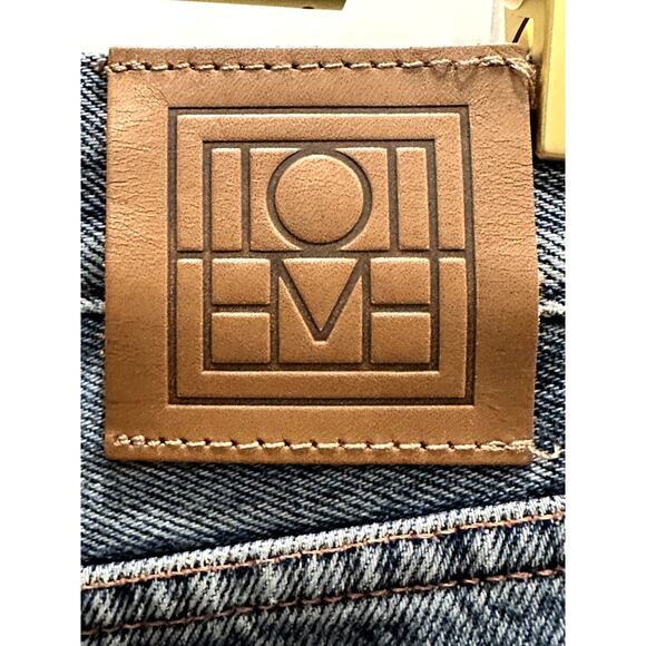 Toteme High‑Rise Straight Jeans –  Regular Length Denim – Blue – Size 23/32 - Picture 8 of 8